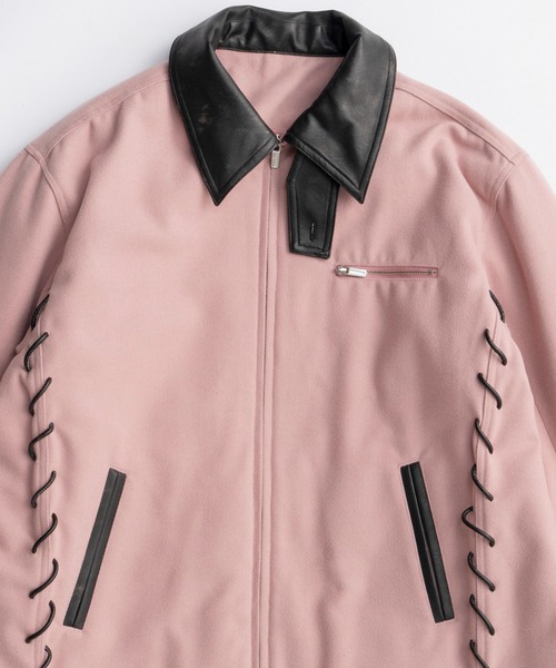 MAISON SPECIAL（メゾンスペシャル）の「Lace Up A-line Coat/レースアップＡラインコート（ステンカラーコート・レディース・ホワイト/ネイビー/ピンク・FREE）」の16枚目の写真