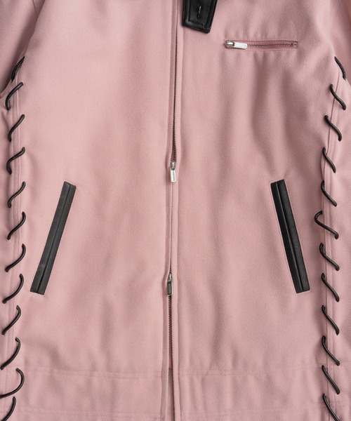 MAISON SPECIAL（メゾンスペシャル）の「Lace Up A-line Coat/レースアップＡラインコート（ステンカラーコート・レディース・ホワイト/ネイビー/ピンク・FREE）」の18枚目の写真