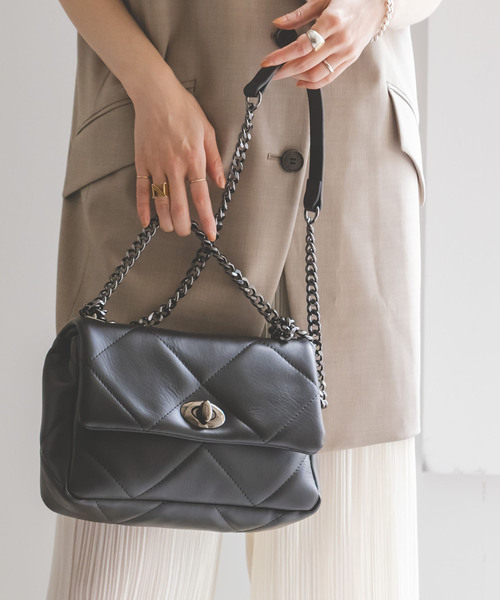別注》Maison Vincent パッファーキルティングチェーンバッグ