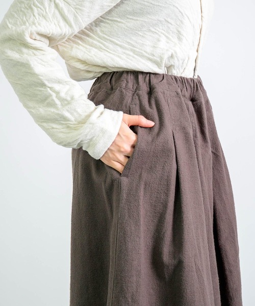 D.M.G.（ドミンゴ）の「[D.M.G. / ディーエムジー] 甘織コットンネル スカーチョ（その他パンツ・レディース・ベージュ/チャコールグレー・M/S）」の18枚目の写真