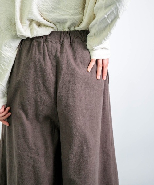 D.M.G.（ドミンゴ）の「[D.M.G. / ディーエムジー] 甘織コットンネル スカーチョ（その他パンツ・レディース・ベージュ/チャコールグレー・M/S）」の19枚目の写真