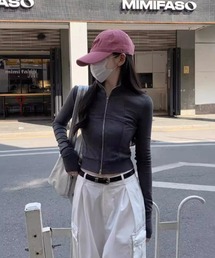 Chick | High neck zip-up tops / ハイネックジップアップ トップス(Tシャツ/カットソー)