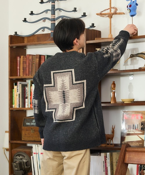 PENDLETON/ペンドルトン シェットランド 5ゲージ ウールカーディガン