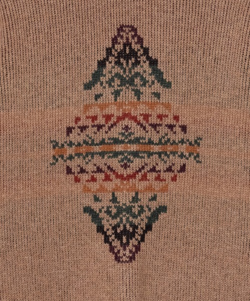 PENDLETON（ペンドルトン）の「PENDLETON/ペンドルトン シェットランド 5ゲージ ウールカーディガン（カーディガン/ボレロ・メンズ・タン/アイボリー/ブラック・MEDIUM/LARGE）」の21枚目の写真