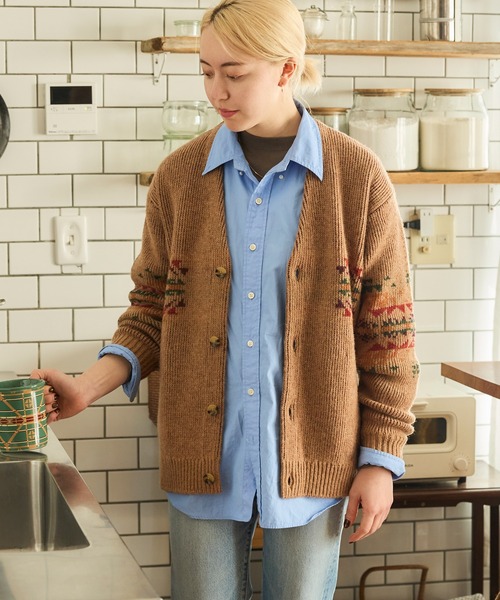 PENDLETON/ペンドルトン シェットランド 5ゲージ ウールカーディガン