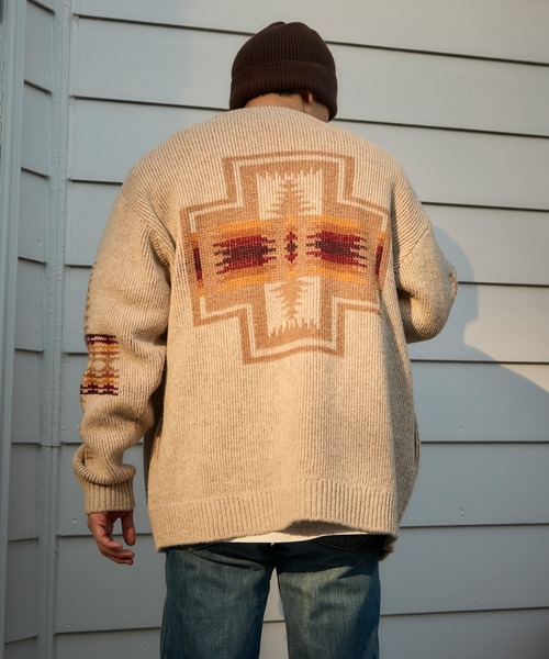 PENDLETON/ペンドルトン シェットランド 5ゲージ ウールカーディガン
