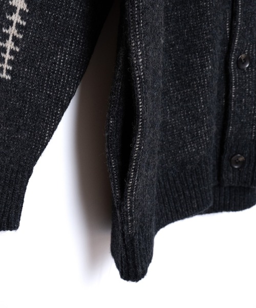 PENDLETON（ペンドルトン）の「PENDLETON/ペンドルトン シェットランド 5ゲージ ウールカーディガン（カーディガン/ボレロ・メンズ・タン/アイボリー/ブラック・MEDIUM/LARGE）」の14枚目の写真