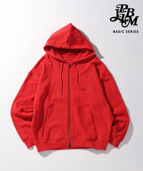 PBLIM（ページボーイリム）の「《UNISEX/BASIC SERIES》トンプキンジップパーカー（パーカー・レディース・グレー/レッド/ブラック/アイボリー/ネイビー・MEDIUM/LARGE）」の21枚目の写真