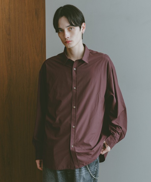 RAGEBLUE(レイジブルー)の「ACETATE BROADCLOTH SHIRTS / アセテートブロードシャツ(シャツ/ブラウス・メンズ・ブラック/ホワイト/ダークブラウン・LARGE/MEDIUM/SMALL)」の2枚目の写真