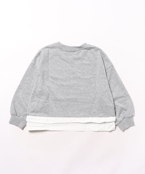 aimoha（アイモハ）の「【aimoha-KIDS-】レイヤード風 長袖スウェット（スウェット・キッズ・杢グレー・150/140/130/160/120）」の11枚目の写真