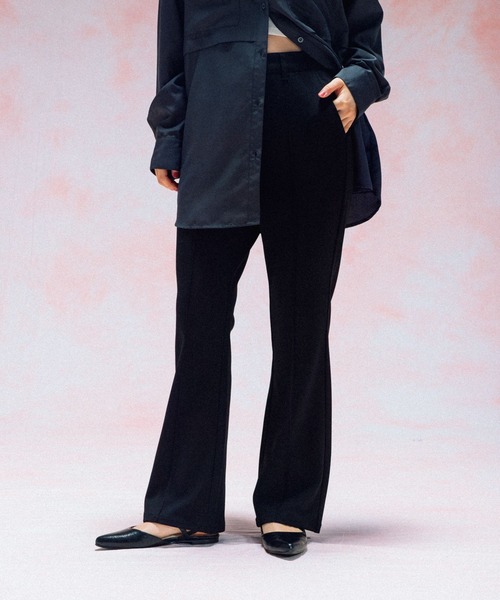 LEPSIM（レプシィム）の「よく伸びフィットパンツ　498773（その他パンツ・レディース・ブラック/ネイビー/ブラウン・MEDIUM/LARGE）」の4枚目の写真