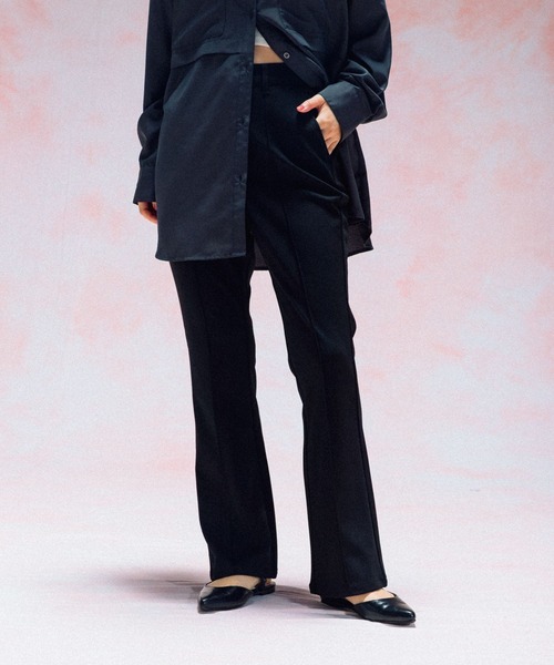 LEPSIM（レプシィム）の「よく伸びフィットパンツ　498773（その他パンツ・レディース・ブラック/ネイビー/ブラウン・MEDIUM/LARGE）」の5枚目の写真