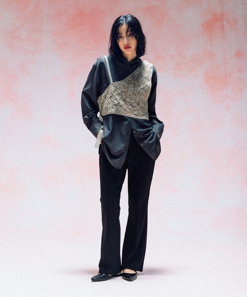 LEPSIM（レプシィム）の「よく伸びフィットパンツ　498773（その他パンツ・レディース・ブラック/ネイビー/ブラウン・MEDIUM/LARGE）」の7枚目の写真