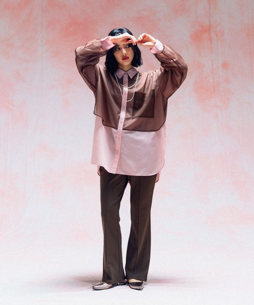 LEPSIM（レプシィム）の「よく伸びフィットパンツ　498773（その他パンツ・レディース・ブラック/ネイビー/ブラウン・MEDIUM/LARGE）」の14枚目の写真