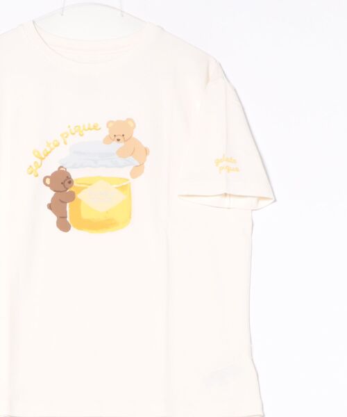 gelato pique（ジェラートピケ）の「はちみつベア柄ワンポイントT