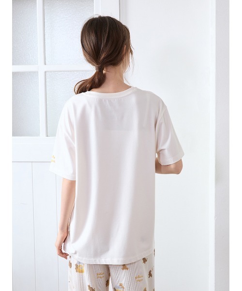 はちみつベア柄ワンポイントTシャツ（ルームウェア/パジャマ）｜gelato