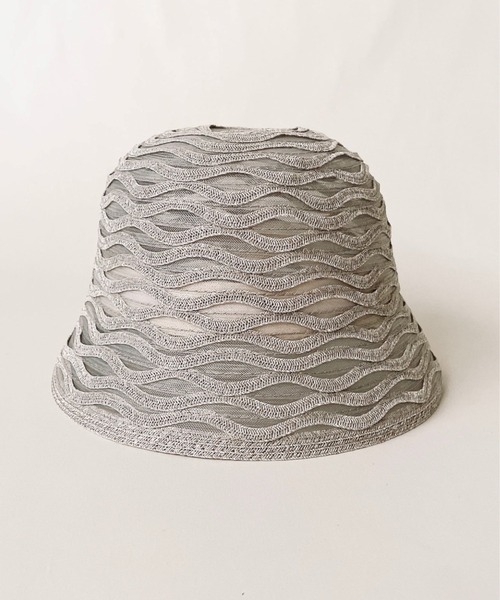 ORIENT MILLINERY(オリエント ミリナリー)の「MIU【ミウ】(ハット・レディース・ホワイト/グレー・FREE)」の2枚目の写真