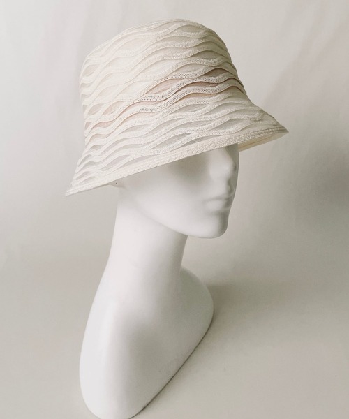 ORIENT MILLINERY(オリエント ミリナリー)の「MIU【ミウ】(ハット・レディース・ホワイト/グレー・FREE)」の16枚目の写真