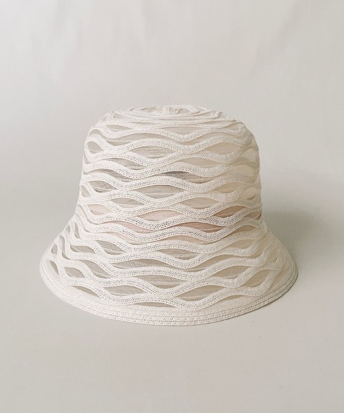 ORIENT MILLINERY(オリエント ミリナリー)の「MIU【ミウ】(ハット・レディース・ホワイト/グレー・FREE)」の15枚目の写真