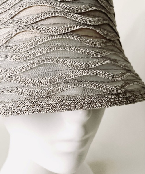 ORIENT MILLINERY(オリエント ミリナリー)の「MIU【ミウ】(ハット・レディース・ホワイト/グレー・FREE)」の9枚目の写真