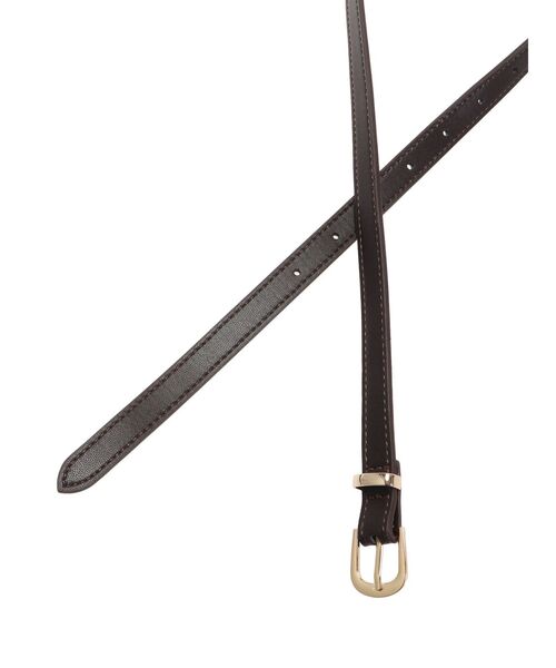 LAGUNAMOON(ラグナムーン)の「フェイクレザーナローベルト(ベルト・レディース・ブラック/ブラウン・FREE)」の6枚目の写真