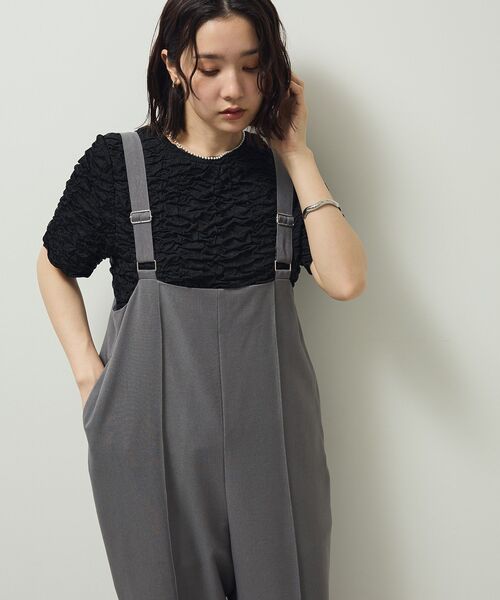 Green　Parks（グリーンパークス）の「ピンタックサロペット（サロペット/オーバーオール・レディース・ブラック/ブラウン系その他4/グレー・FREE）」の20枚目の写真