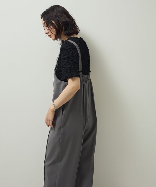Green　Parks（グリーンパークス）の「ピンタックサロペット（サロペット/オーバーオール・レディース・ブラック/ブラウン系その他4/グレー・FREE）」の19枚目の写真