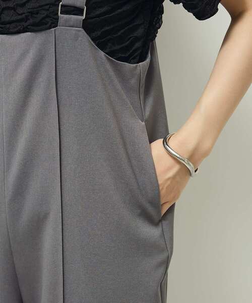 Green　Parks（グリーンパークス）の「ピンタックサロペット（サロペット/オーバーオール・レディース・ブラック/ブラウン系その他4/グレー・FREE）」の15枚目の写真