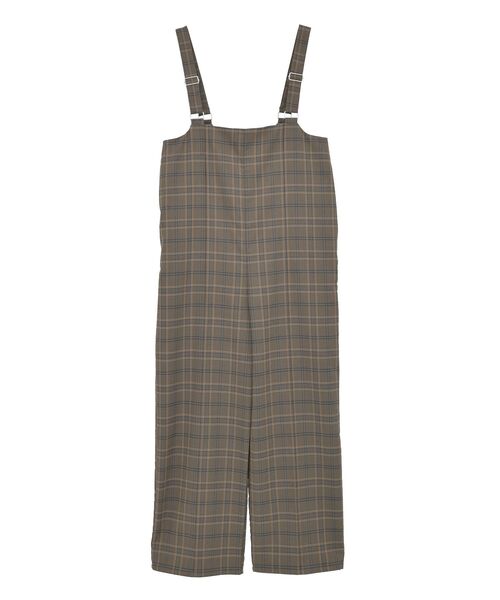 Green　Parks（グリーンパークス）の「ピンタックサロペット（サロペット/オーバーオール・レディース・ブラック/ブラウン系その他4/グレー・FREE）」の4枚目の写真