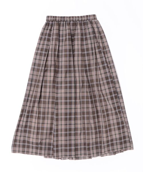 シアーチェックギャザースカート【セットアップ可】