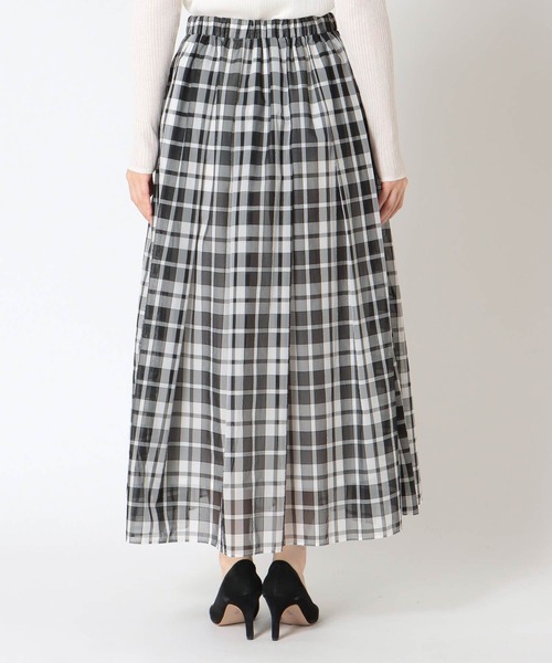 PRISTINE ウール混 シャドウチェックギャザースカート シャドウチェックギャザースカート / オーガニックコットン – PRISTINE