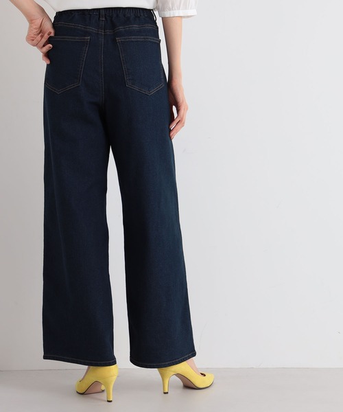GALLORIA(ギャローリア)の「デニムワイドパンツ(デニムパンツ・レディース・ネイビー/グレー・LL/S/M/L)」の7枚目の写真