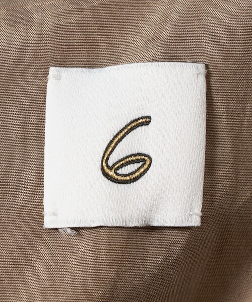 6（ロク）の「＜6(ROKU)＞ショルダーパッド ロング ワンピース（ワンピース・レディース・ベージュ・36/38）」の11枚目の写真