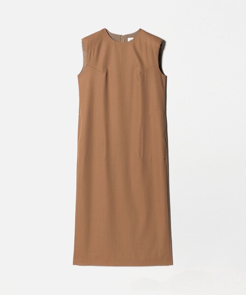 6（ロク）の「＜6(ROKU)＞ショルダーパッド ロング ワンピース（ワンピース・レディース・ベージュ・36/38）」の13枚目の写真