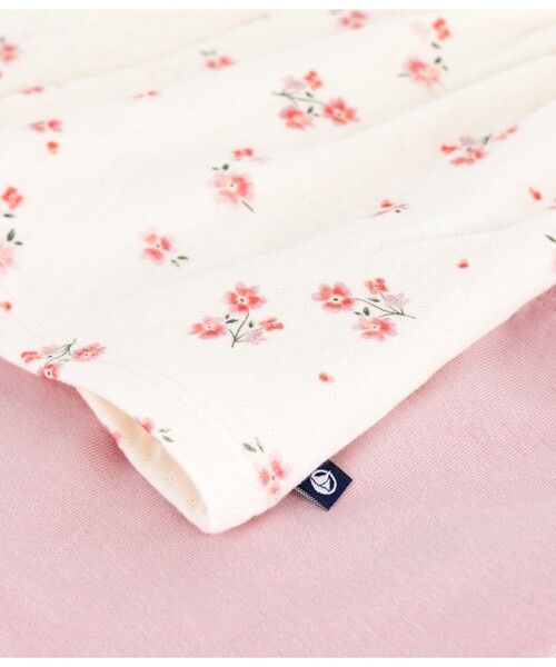 PETIT BATEAU（プチバトー）の「ワンピース＋レギンスセット（ワンピース・キッズ・ホワイト系その他・6MONTH/18MONTH/12MONTH）」の4枚目の写真