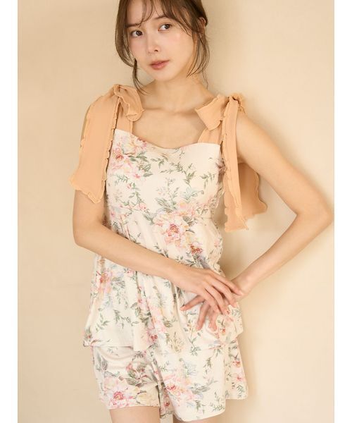 ☆美品☆スナイデルホーム サテンプリントルームウェアセット SNIDEL HOME - 訳あり SNIDEL HOME スナイデルホーム サテン 花