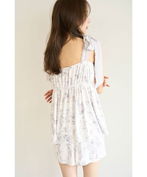 【スナイデルホーム】リボンショルダーセットアップ/美品/ルームウェア/アイボリー SNIDEL HOME｜リボンショルダーセットアップ | Rakuten Fashion