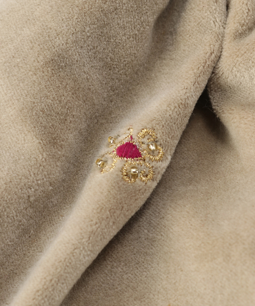 B.C STOCK(ベーセーストック)の「ベルベットポーチ(ショルダーバッグ・レディース・ブラック系その他/グレー/ベージュ/ライトグリーン/カーキ/ラベンダー/ボルドー・FREE)」の10枚目の写真