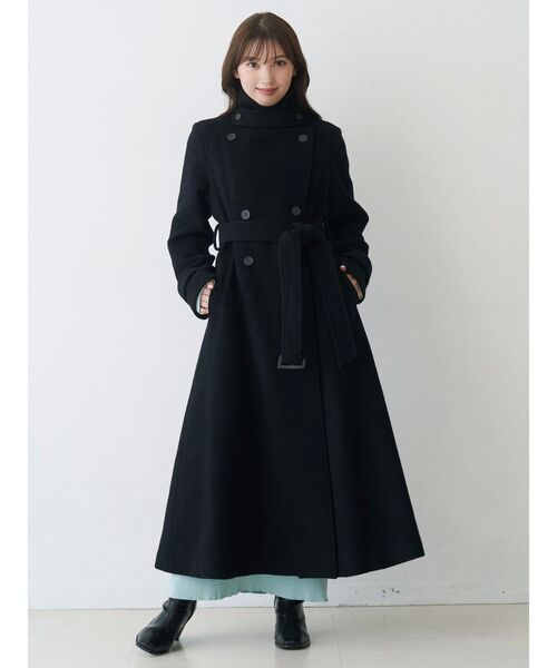 MERCURYDUO（マーキュリーデュオ）の「バイカラースキッパーニットワンピース（ワンピース・レディース・ブラック/ベージュ/ミント・SMALL/MEDIUM）」の13枚目の写真