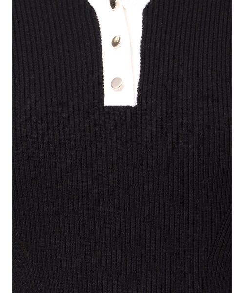 バイカラースキッパーニットワンピース（ワンピース）｜MERCURYDUO