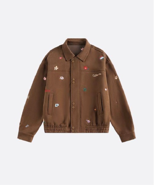 U:UME(ユーム)の「Embroidery Baseball Jacket(ブルゾン・メンズ・ブラウン/グレー/ブラック・MEDIUM/LARGE/X-LARGE/XX-LARGE)」の3枚目の写真