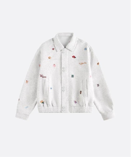 U:UME(ユーム)の「Embroidery Baseball Jacket(ブルゾン・メンズ・ブラウン/グレー/ブラック・MEDIUM/LARGE/X-LARGE/XX-LARGE)」の2枚目の写真