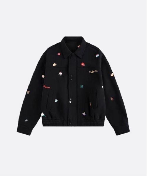 U:UME(ユーム)の「Embroidery Baseball Jacket(ブルゾン・メンズ・ブラウン/グレー/ブラック・MEDIUM/LARGE/X-LARGE/XX-LARGE)」の1枚目の写真