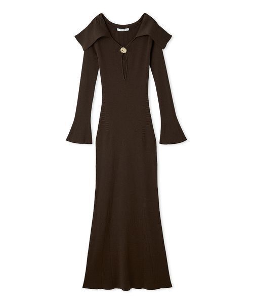 Sustainableデザインフロントニットワンピース（ワンピース）｜SNIDEL