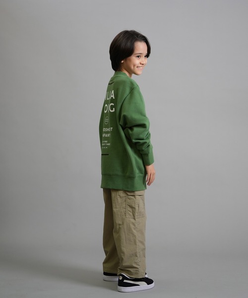 BILLABONG（ビラボン）の「BILLABONG/ビラボン トレーナー スウェット キッズ クルーネック ロゴ バックプリント 裏毛 SUN BLOCK 親子コーデ BF016-001（スウェット・キッズ・ブラック/グリーン・160cm/150cm/140cm）」の15枚目の写真