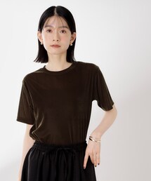 THE SHOP TK （ザ ショップ ティーケー ）の「シアーベロアカットソー【洗える】（Tシャツ/カットソー）」