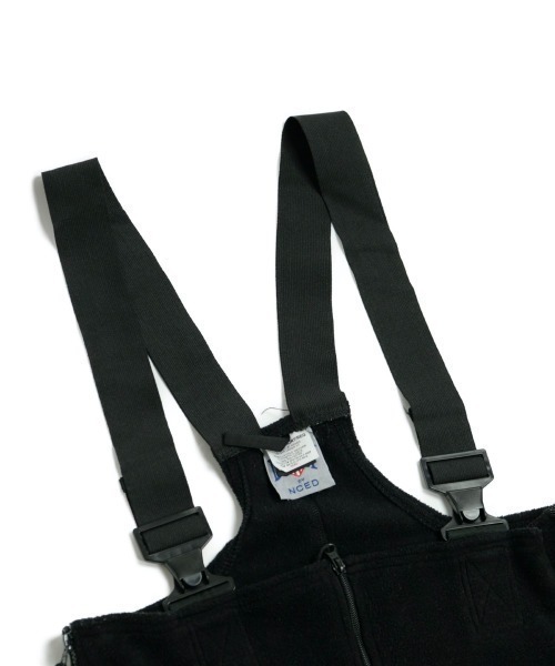 MILITARY（ミリタリー）の「USMC/ユーエスエムシー POLARTEC FLEECE OVERALLS LONG（サロペット/オーバーオール・メンズ・ブラック・X-SMALL/MEDIUM）」の3枚目の写真