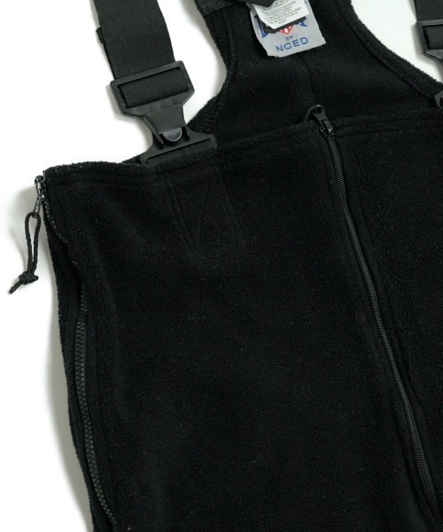 MILITARY（ミリタリー）の「USMC/ユーエスエムシー POLARTEC FLEECE OVERALLS LONG（サロペット/オーバーオール・メンズ・ブラック・X-SMALL/MEDIUM）」の4枚目の写真