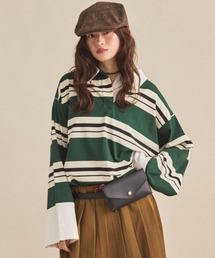 MIRROR STOKE | 【ZOZO限定】OVERSIZED RUGBY SHIRT/オーバーサイズラガーシャツ(Tシャツ/カットソー)