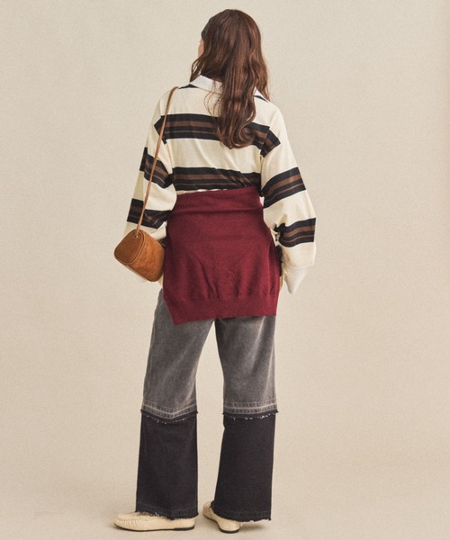 セール】【ZOZO限定】OVERSIZED RUGBY SHIRT/オーバーサイズラガー